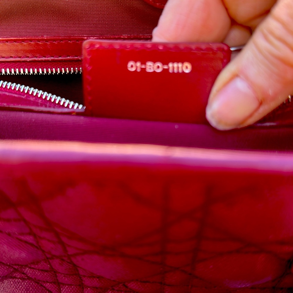 Cranberry Lady Dior $4500 Rare cranberry bag - Picture 7 of 7